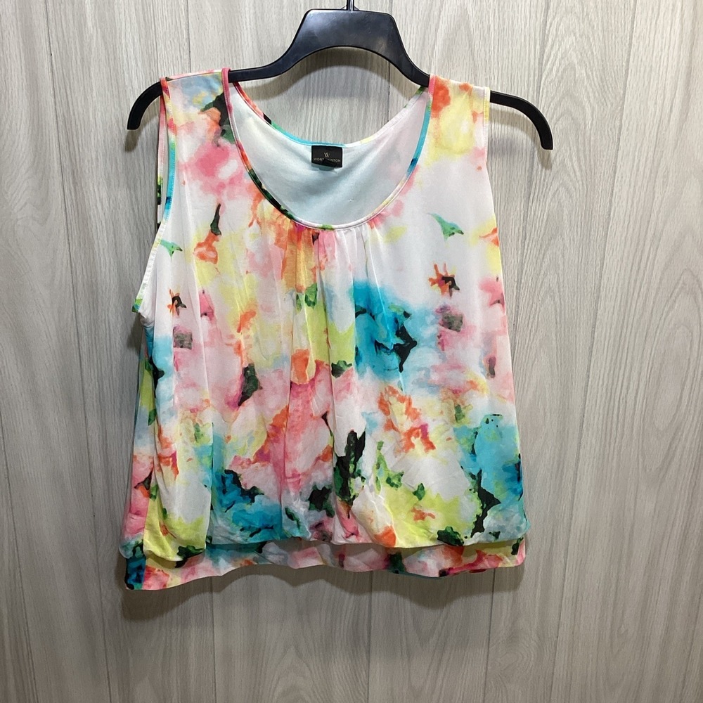 WORTHINGTON‎ Women's (Size 2X) Sleeveless Round Neck Lined Shirt Polyester